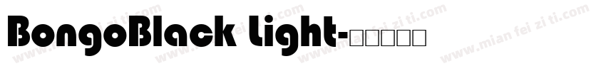 BongoBlack Light字体转换